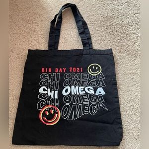 Unused Chi Omega bid day bag